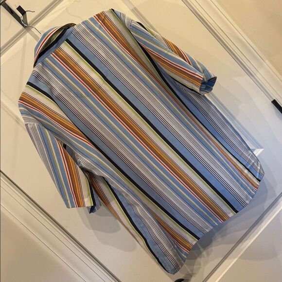 Colorful Striped Men's Casual Shirt - Picture 4 of 6